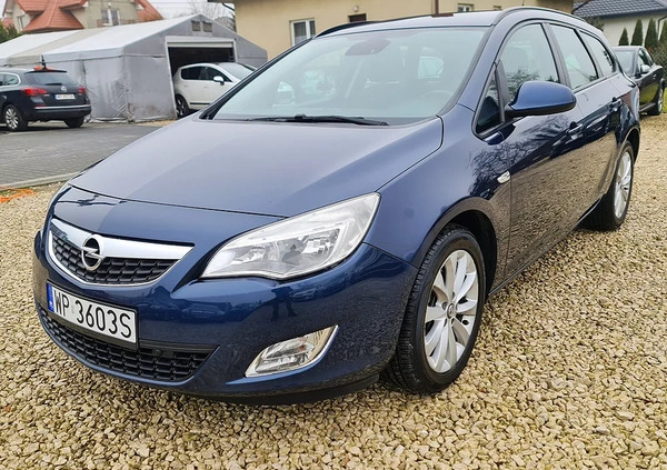 Opel Astra cena 19900 przebieg: 212000, rok produkcji 2011 z Płock małe 497